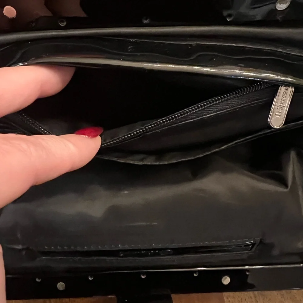 LeSportsac Boutique Black and Gray Clutch Leopard print Y2K vintage clutch